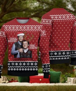We’re Here To F Sh Up Merry Xmas Woolen Ugly Christmas Sweater Gift For Men Women