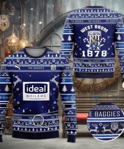 West Bromwich Albion Fc The Baggies Ugly Christmas Sweater