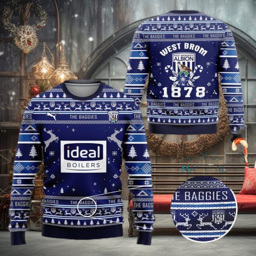 West Bromwich Albion Fc The Baggies Ugly Christmas Sweater