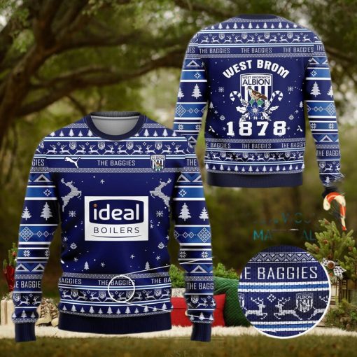 West Bromwich Albion Fc The Baggies Ugly Christmas Sweater