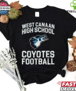 West Canaan High School Coyotes Football T Shirt 1 West Canaan High School Coyotes Football T Shirt