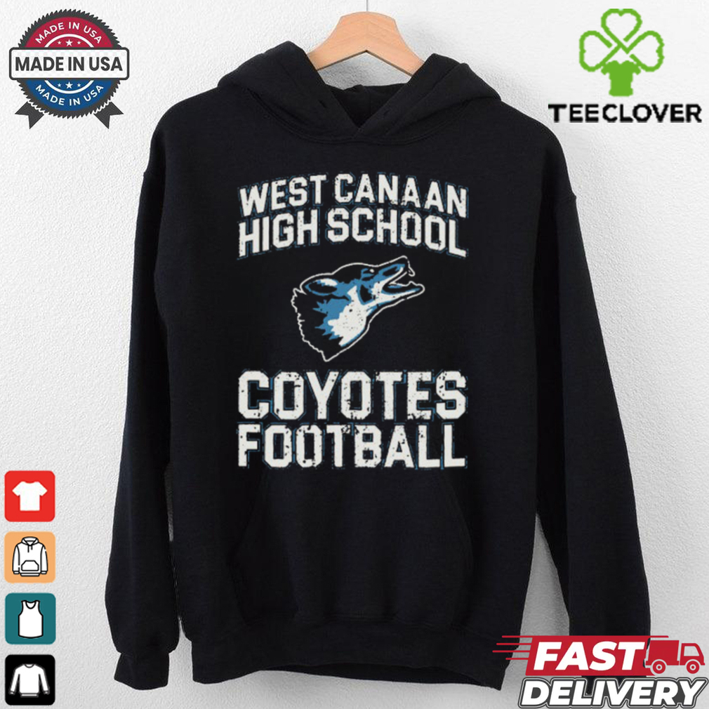 West Canaan High School Coyotes Football T Shirt West Canaan High School Coyotes Football T Shirt