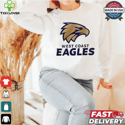 West Coast Eagles basketball logo shirt