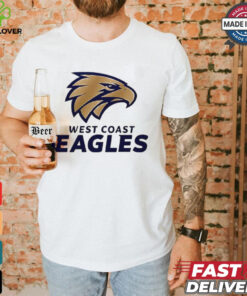 West Coast Eagles basketball logo shirt