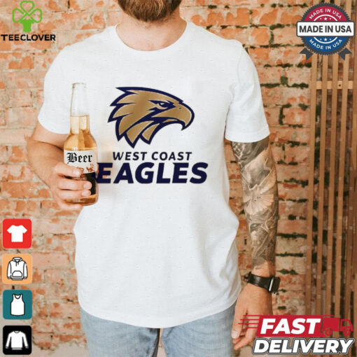 West Coast Eagles basketball logo shirt