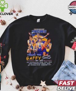 West Coast Eagles x Andrew Gaff thank you shirt
