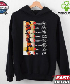West Coast Legends rappers name signatures shirt