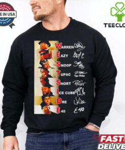 West Coast Legends rappers name signatures shirt
