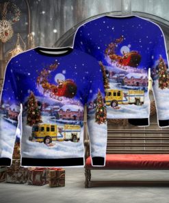 West Elmira Fire Department AOP Ugly Sweater Gift For Christmas