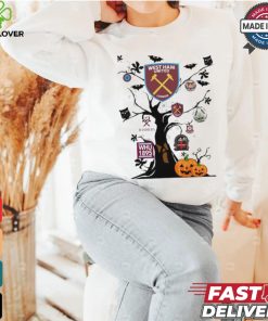 West Ham F.C. Halloween Hanging Tree Spooky T Shirt 3 West Ham F.C. Halloween Hanging Tree Spooky T Shirt