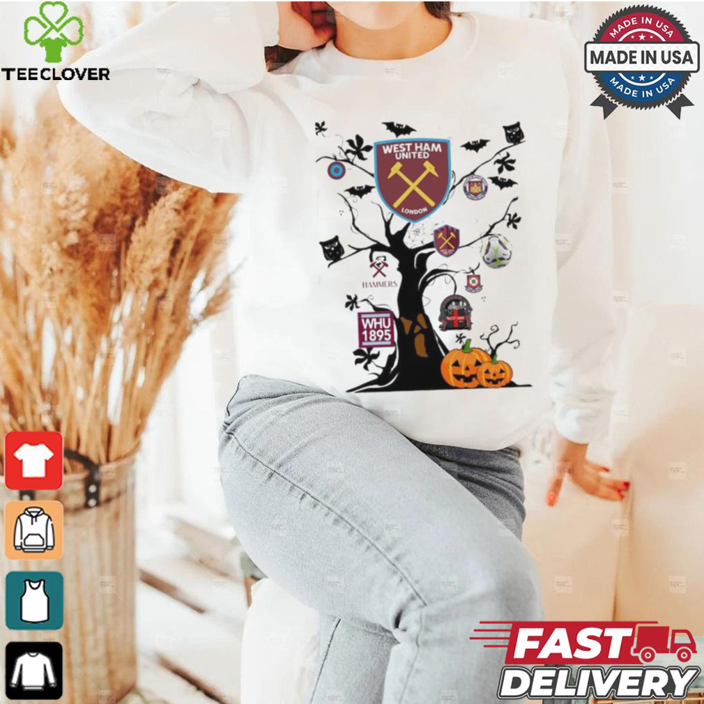 West Ham F.C. Halloween Hanging Tree Spooky T Shirt West Ham F.C. Halloween Hanging Tree Spooky T Shirt