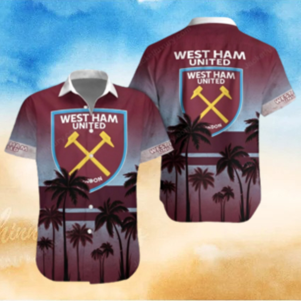 Konijn Datum Medaille West Ham United FC Summer Beach Shirt and Shorts Full Over Print - Teeclover
