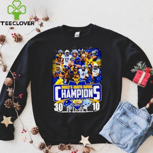 West Virginia Football 2023 Duke’s Mayo Bowl Champions Victory North Carolina 30 10 Shirt