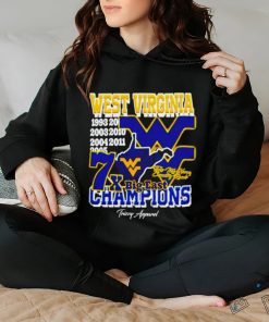 West Virginia Football 7x big east champions take me home country roads graphic hoodie, sweater, longsleeve, shirt v-neck, t-shirt