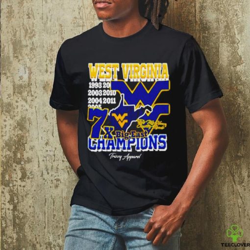 West Virginia Football 7x big east champions take me home country roads graphic hoodie, sweater, longsleeve, shirt v-neck, t-shirt