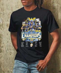 West Virginia Mountaineers 2023 Duke’s Mayo Bowl Champions 30 10 Unc Signatures Shirt