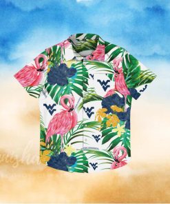 West Virginia Mountaineers Flamingo Hawaiian Shirt