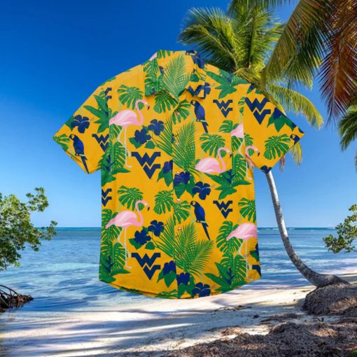 West Virginia Mountaineers Floral Hawaiian Shirt