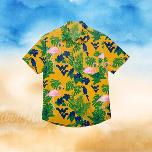 West Virginia Mountaineers Floral Hawaiian Shirt