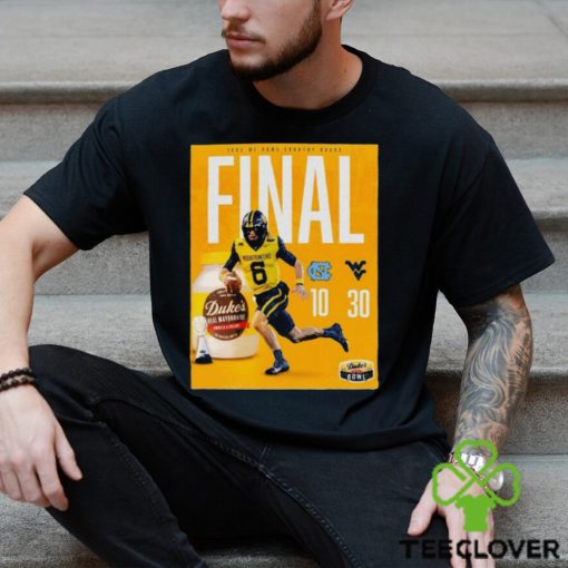 West Virginia Mountaineers Football Win The 2023 Duke’s Mayo Bowl Champions NCAA T shirt