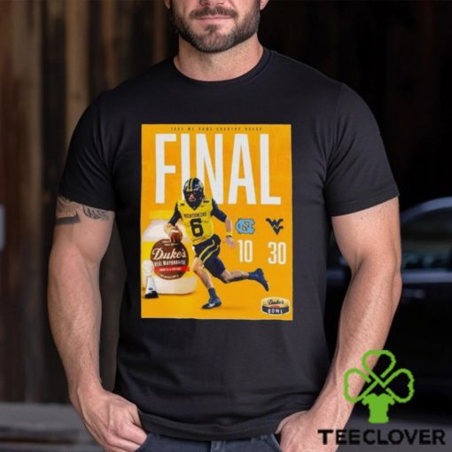 West Virginia Mountaineers Football Win The 2023 Duke’s Mayo Bowl Champions NCAA T shirt