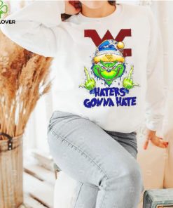 West Virginia Mountaineers Grinch middle finger haters gonna hate shirt