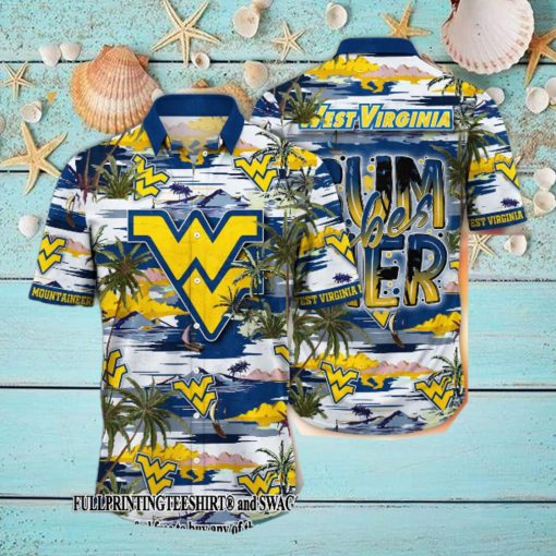 West Virginia Mountaineers NCAA Flower For Sport Fans All Over Printed Hawaii Shirt And Thoodie, sweater, longsleeve, shirt v-neck, t-shirt