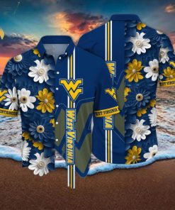 West Virginia Mountaineers NCAA Flower Hot Outfit All Over Print Hawaii Shirt And Tshirt
