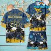 West Virginia Mountaineers NCAA Pattern Personalized Hawaiian Set