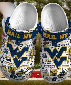 West Virginia Mountaineers NCAA Sport Crocs Crocband Clogs Shoes Comfortable For Men Women and Kids – Footwearelite Exclusive