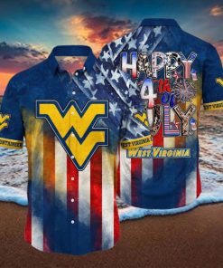 West Virginia Mountaineers NCAA2 Independence Day Holidays Hawaiian Shirt For Men Women Gift
