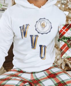 West Virginia Mountaineers Pressbox Shoreline Sundown Pullover Sweatshirt White