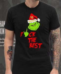 West Virginia Mountaineers Santa Grinch fuck the rest shirt