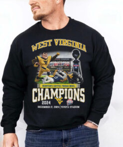 West Virginia Mountaineers Scooters Coffee Frisco Bowl Champions 2024 T Shirt