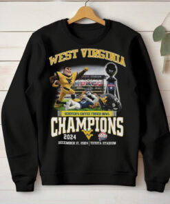 West Virginia Mountaineers Scooters Coffee Frisco Bowl Champions 2024 T Shirt