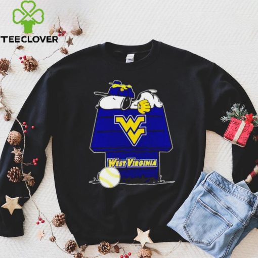 West Virginia Mountaineers Snoopy And Woodstock The Peanuts Baseball hoodie, sweater, longsleeve, shirt v-neck, t-shirt