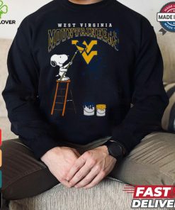 West Virginia Mountaineers Snoopy Painting Shirt