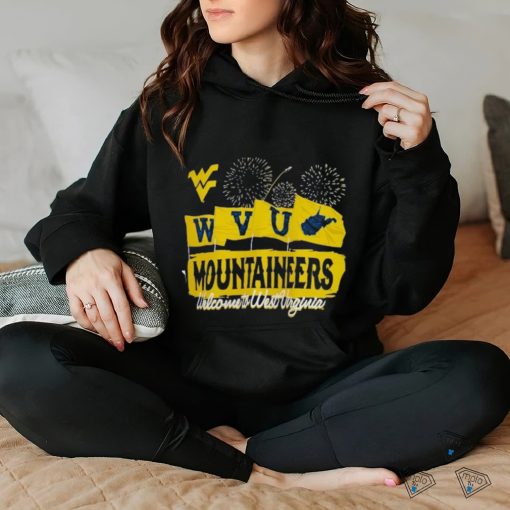 West Virginia Mountaineers Unisex Hyper Local Firework Flags T Shirt