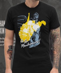 West Virginia Mountaineers Unisex Hyper Local Two Tone Mascot State T Shirt