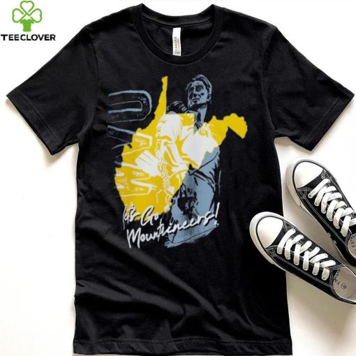 West Virginia Mountaineers Unisex Hyper Local Two Tone Mascot State T Shirt