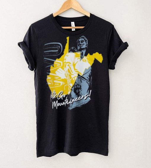 West Virginia Mountaineers Unisex Hyper Local Two Tone Mascot State T Shirt