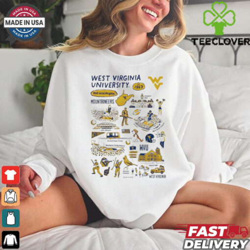 West Virginia Mountaineers Vive La Fete Infant Impressions artwork shirt