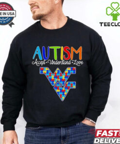 West Virginia Mountaineers autism accept understand love shirt