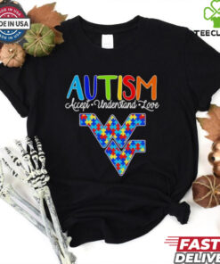 West Virginia Mountaineers autism accept understand love shirt