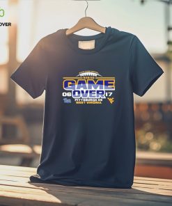 West Virginia Mountaineers vs Pitt Panthers 2023 Backyard Brawl score shirt