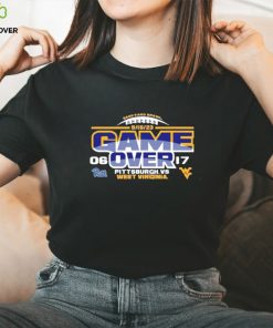 West Virginia Mountaineers vs Pitt Panthers 2023 Backyard Brawl score shirt