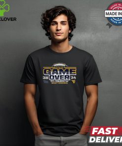 West Virginia Mountaineers vs. Pitt Panthers 2024 Backyard Brawl Football Score Shirt