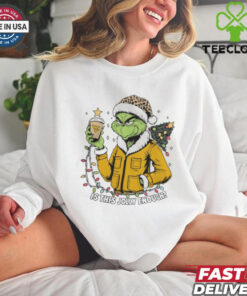 West Virginia Mountaineers x Santa Grinch Is This Jolly Enough Merry Christmas Shirt
