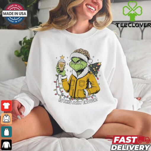 West Virginia Mountaineers x Santa Grinch Is This Jolly Enough Merry Christmas Shirt