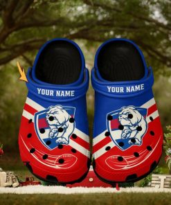 Western Bulldogs AFL Classic Custom Name Crocs Clogs Shoes